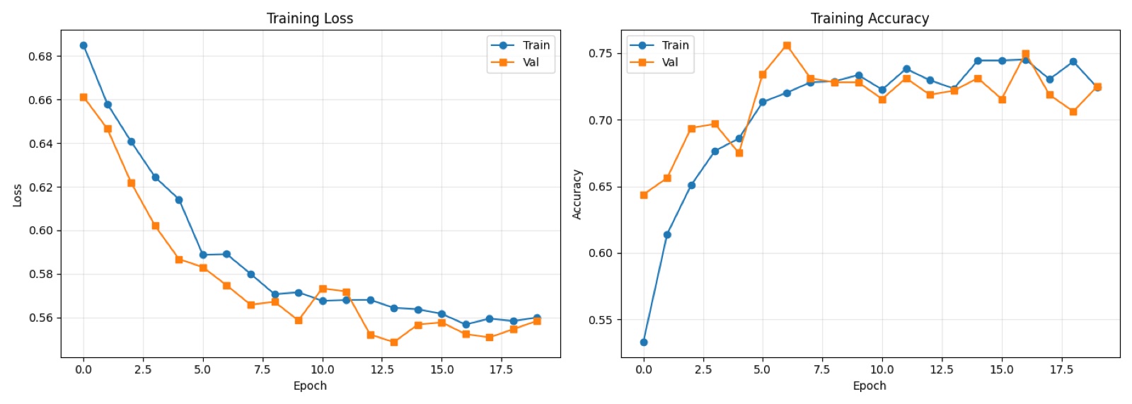 Training curves